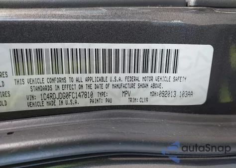 2016 Dodge Durango R/T z USA, uszkodzony, nr VIN 1C4SDJCT6GC468316